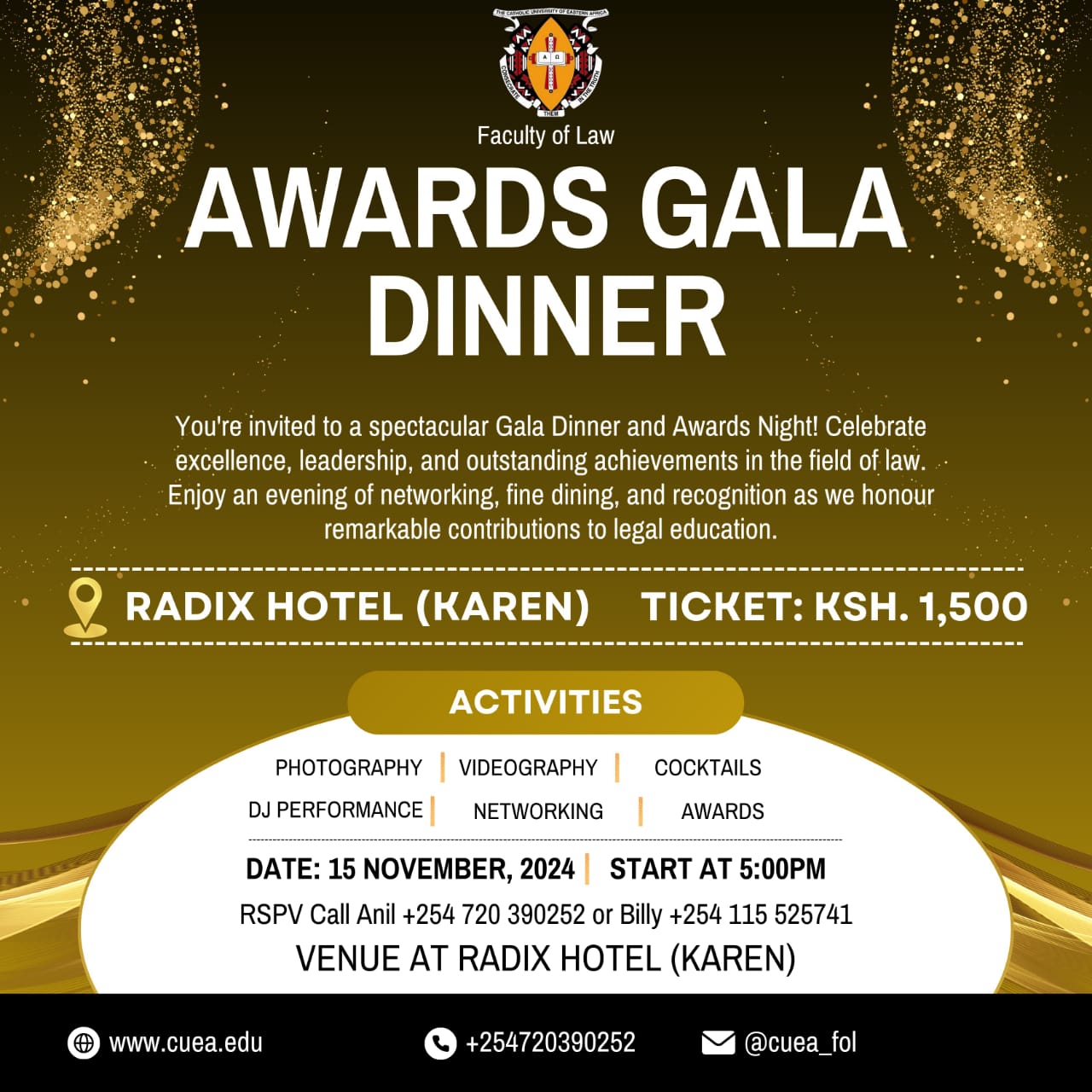 CUEA FACULTY OF LAW GALA DINNER