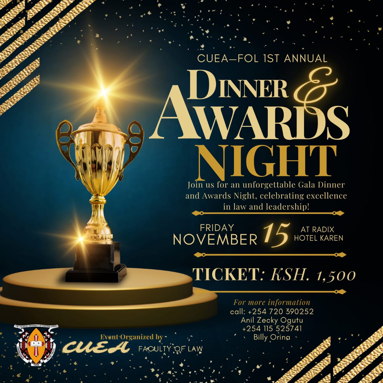 CUEA FACULTY OF LAW GALA DINNER