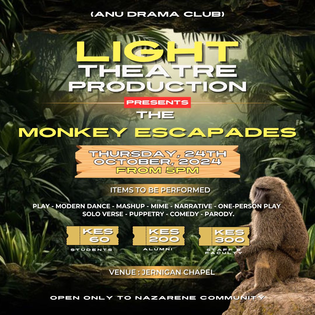 THE MONKEY ESCAPADES (LTP - ANU DRAMA CLUB)