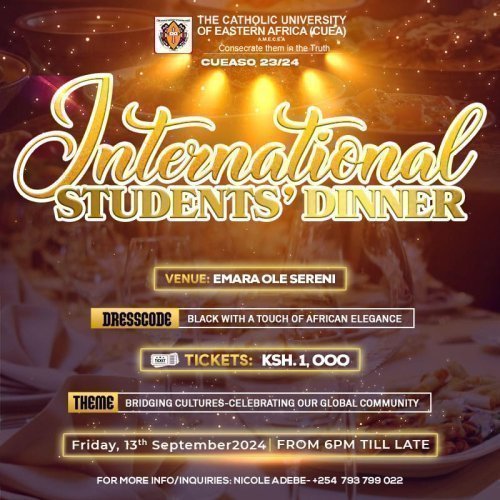 CUEA INTERNATIONAL STUDENTS' DINNER